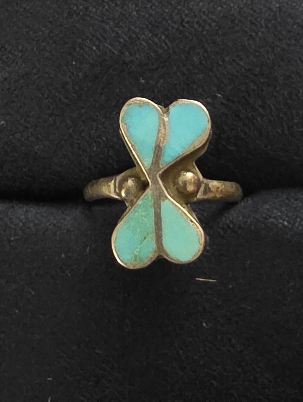 Sterling Silver Native American Turquoise Ring (Vintage)